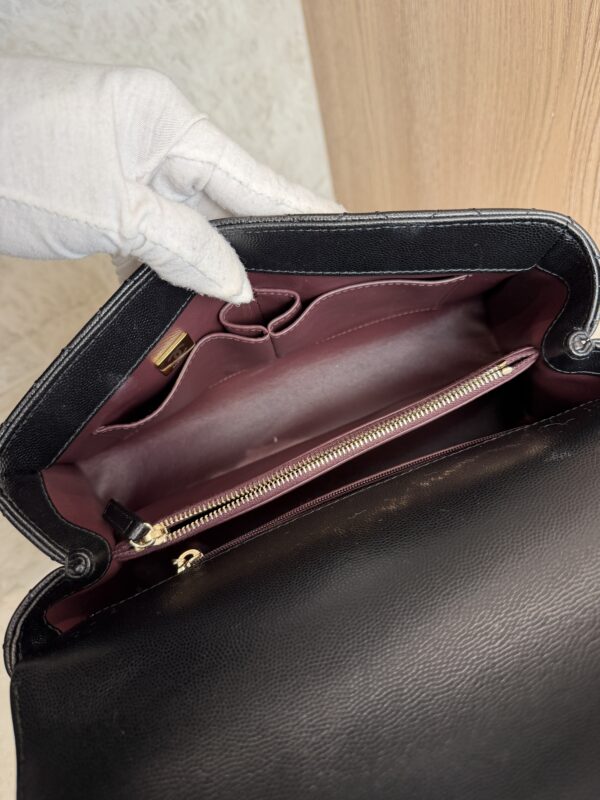 Chanel Caviar Quilted Small Coco Handle Flap Black