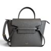 Celine Grained Calfskin Nano Belt Bag Dark Grey