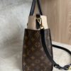 Louis Vuitton Calfskin Monogram On My Side MM Laurier Green Toffee Latte Beige