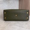 Louis Vuitton Calfskin Monogram On My Side MM Laurier Green Toffee Latte Beige