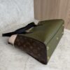 Louis Vuitton Calfskin Monogram On My Side MM Laurier Green Toffee Latte Beige