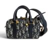 Christian Dior Groove 17 Nano Bag Blue Dior Oblique Jacquard