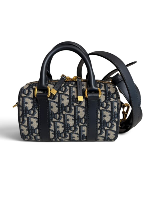 Christian Dior Groove 17 Nano Bag Blue Dior Oblique Jacquard