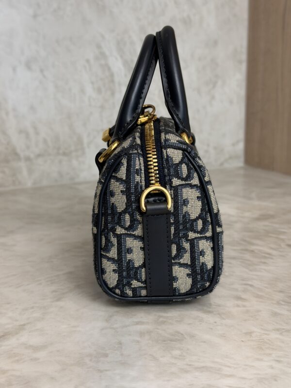 Christian Dior Groove 17 Nano Bag Blue Dior Oblique Jacquard