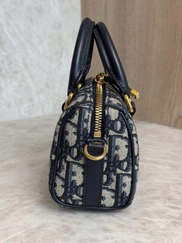 Christian Dior Groove 17 Nano Bag Blue Dior Oblique Jacquard