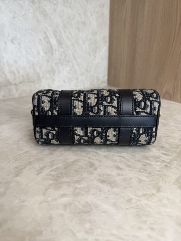 Christian Dior Groove 17 Nano Bag Blue Dior Oblique Jacquard