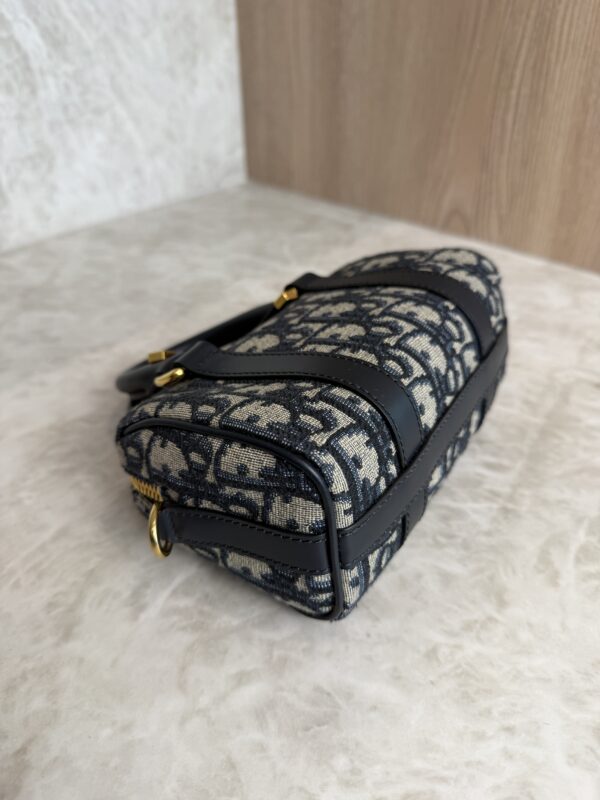Christian Dior Groove 17 Nano Bag Blue Dior Oblique Jacquard