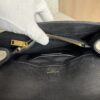 Saint Laurent (YSL) Sheepskin Matelasse Chevron Monogram Medium College Bag Black