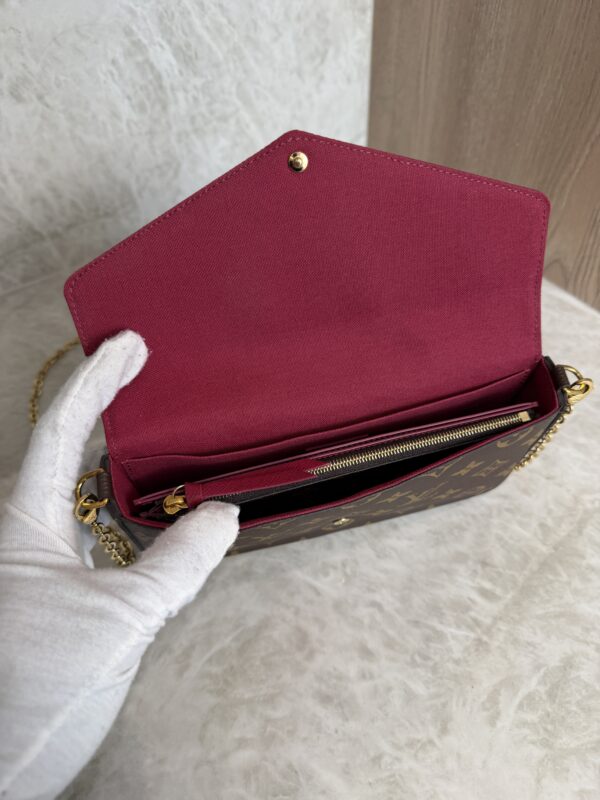 Louis Vuitton Monogram Pochette Felicie Chain Wallet