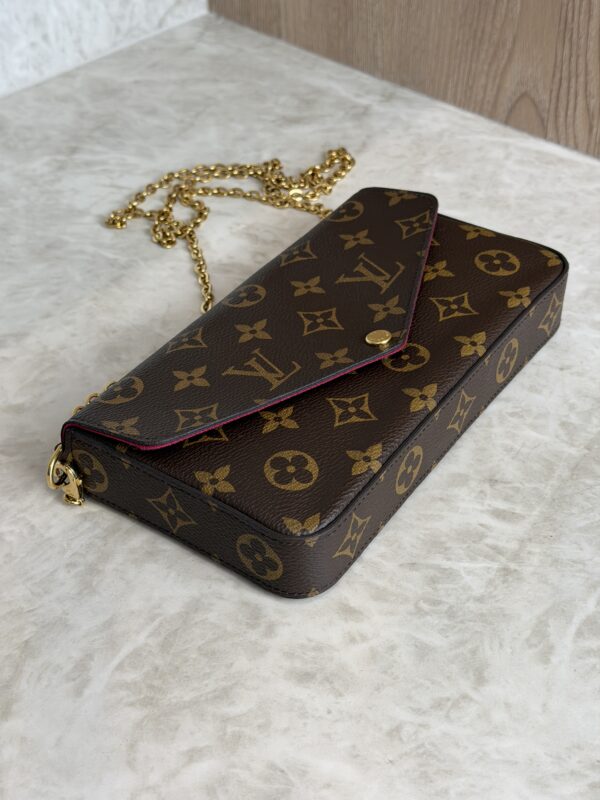 Louis Vuitton Monogram Pochette Felicie Chain Wallet