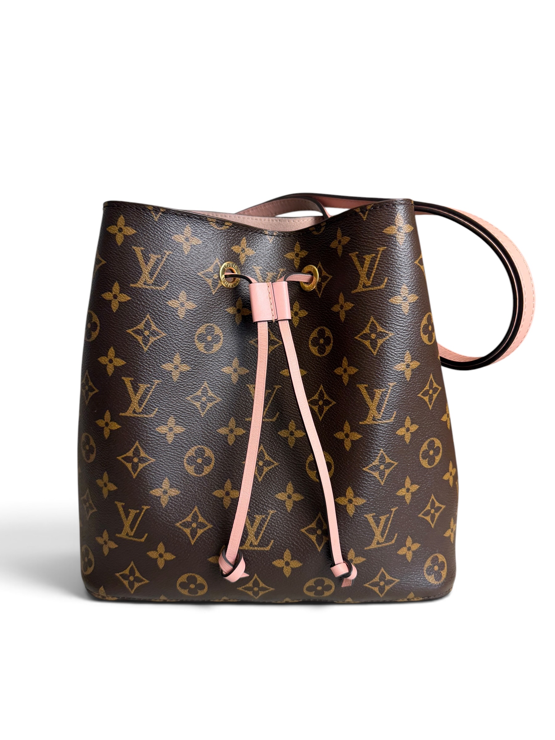 Louis Vuitton Monogram Neonoe MM Rose Ballerine