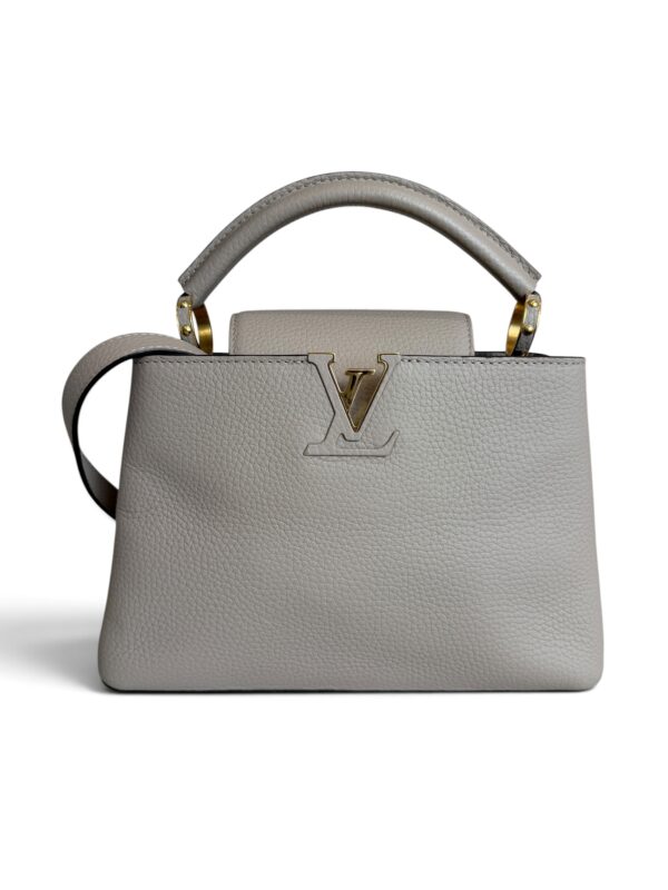 Louis Vuitton Taurillon Capucines BB Galet