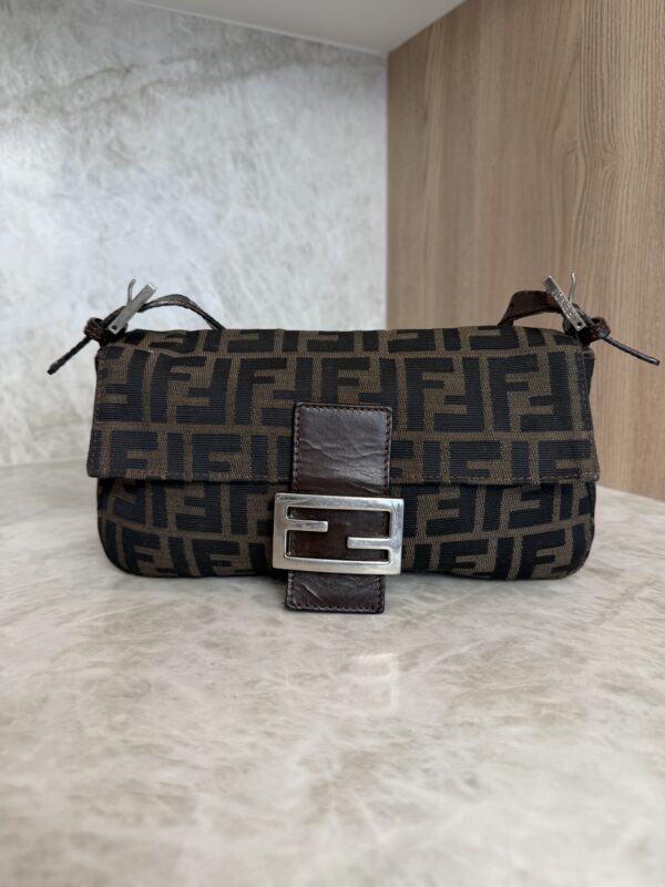 Fendi Zucca Baguette Tobacco