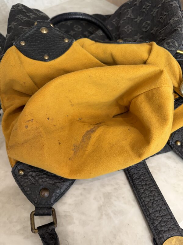 Louis Vuitton Black Denim Monogram Denim XL Bag
