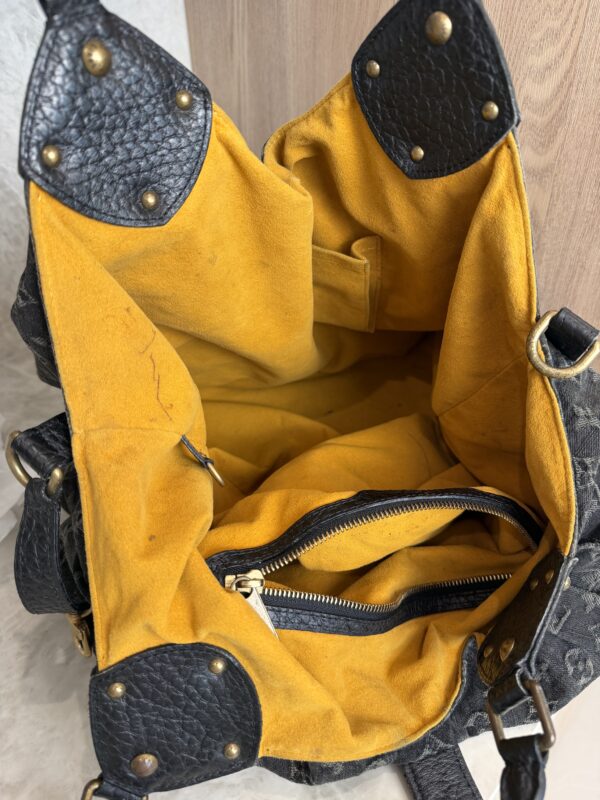 Louis Vuitton Black Denim Monogram Denim XL Bag