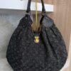 Louis Vuitton Black Denim Monogram Denim XL Bag