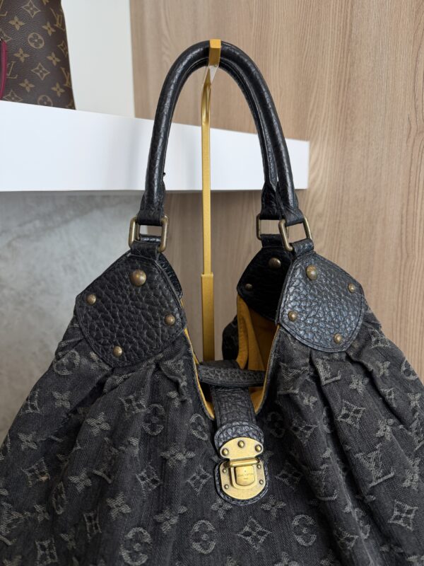 Louis Vuitton Black Denim Monogram Denim XL Bag