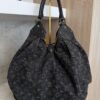 Louis Vuitton Black Denim Monogram Denim XL Bag