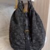 Louis Vuitton Black Denim Monogram Denim XL Bag