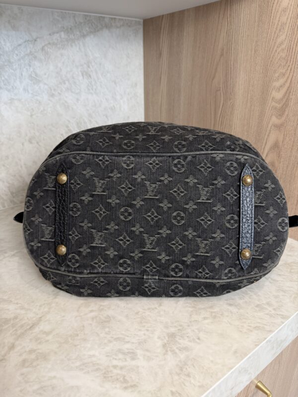 Louis Vuitton Black Denim Monogram Denim XL Bag
