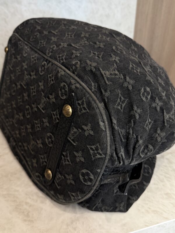 Louis Vuitton Black Denim Monogram Denim XL Bag
