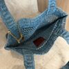 Chloe Woven Raffia Summer Banana Tote Bag
