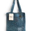 Chloe Woven Raffia Summer Banana Tote Bag
