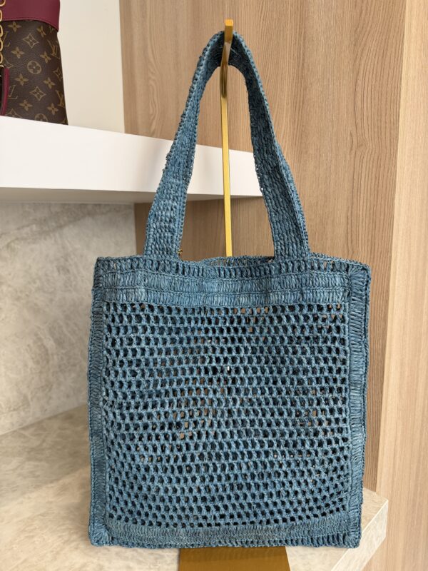 Chloe Woven Raffia Summer Banana Tote Bag