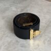 Louis Vuitton S-Lock 50mm Belt Black and Monogram