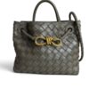 Bottega Veneta Nappa Intrecciato Small Andiamo Shoulder Bag Dark Green