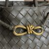 Bottega Veneta Nappa Intrecciato Small Andiamo Shoulder Bag Dark Green