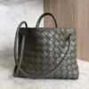 Bottega Veneta Nappa Intrecciato Small Andiamo Shoulder Bag Dark Green