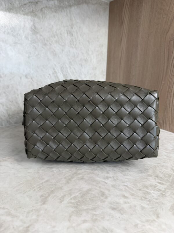 Bottega Veneta Nappa Intrecciato Small Andiamo Shoulder Bag Dark Green