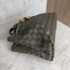 Bottega Veneta Nappa Intrecciato Small Andiamo Shoulder Bag Dark Green