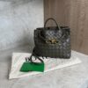Bottega Veneta Nappa Intrecciato Small Andiamo Shoulder Bag Dark Green