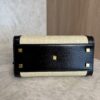 Saint Laurent (YSL) Uptown Tote Canvas with Leather Small