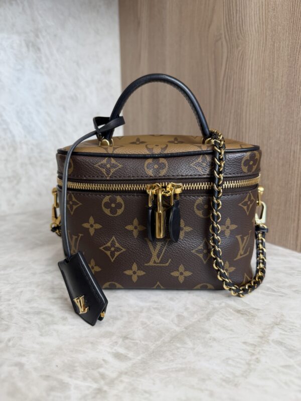 Louis Vuitton Vanity Handbag Reverse Monogram Canvas PM