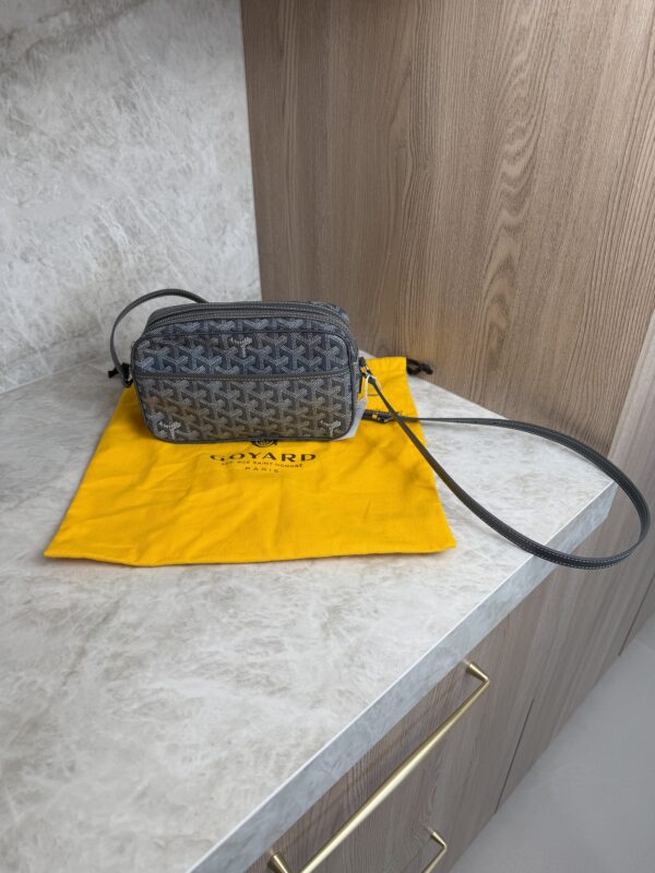 Goyard Cap Vert Bag Coated Canvas Grey