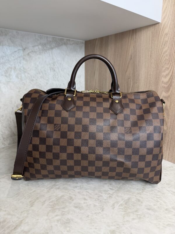 Louis Vuitton Damier Ebene Speedy 35 Bandouliere