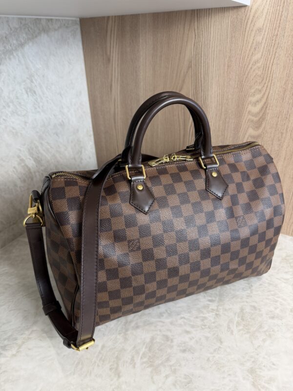 Louis Vuitton Damier Ebene Speedy 35 Bandouliere