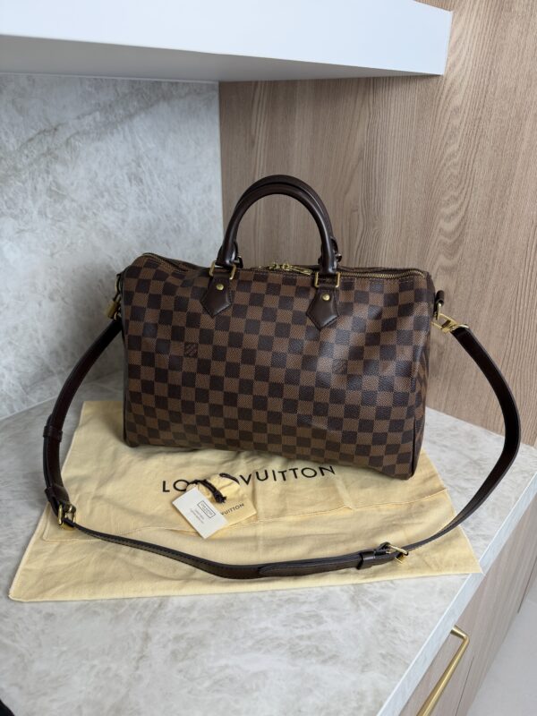 Louis Vuitton Damier Ebene Speedy 35 Bandouliere