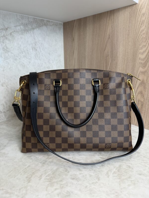 Louis Vuitton Damier Ebene Odeon Tote MM Black