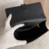 Tom Ford Tara Medium Crossbody in Grained Leather with Leather Strap Black