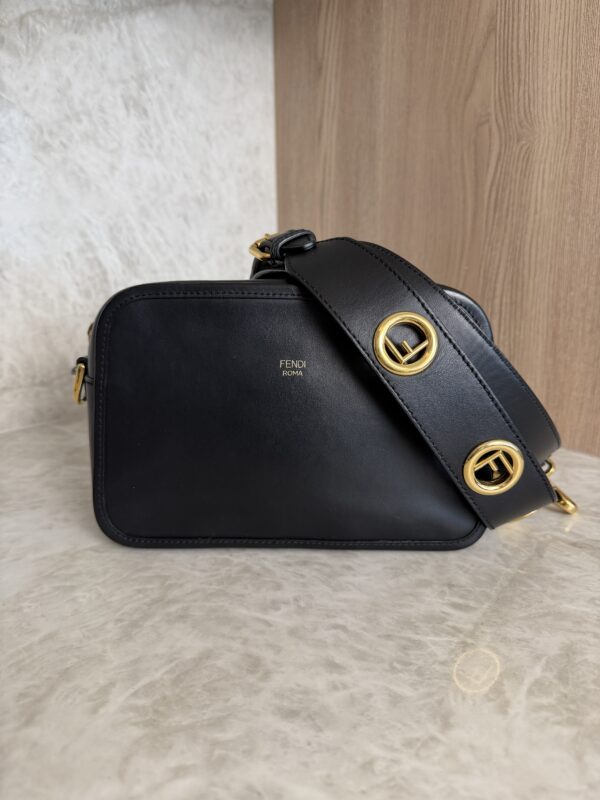 Fendi Vitello Century F is Fendi Camera Case Black