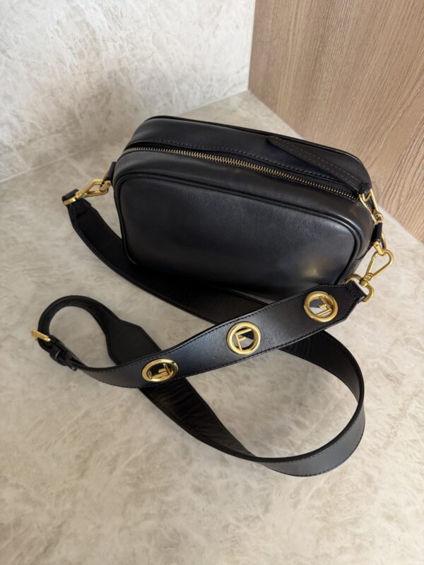Fendi Vitello Century F is Fendi Camera Case Black