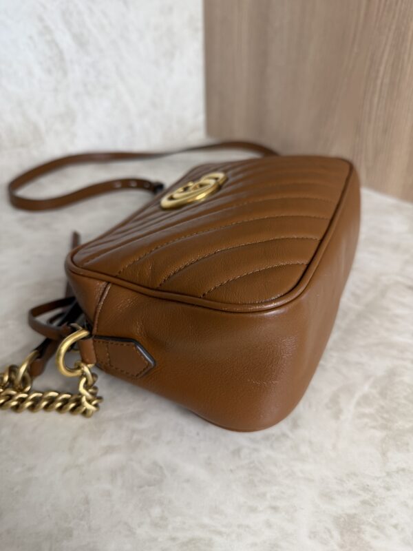 Gucci Matelasse Small GG Marmont Caramel