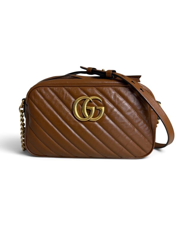 Gucci Matelasse Small GG Marmont Caramel