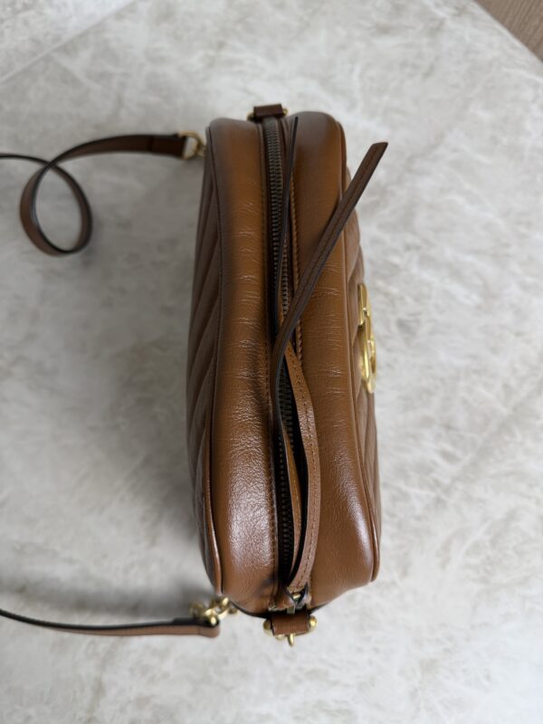Gucci Matelasse Small GG Marmont Caramel