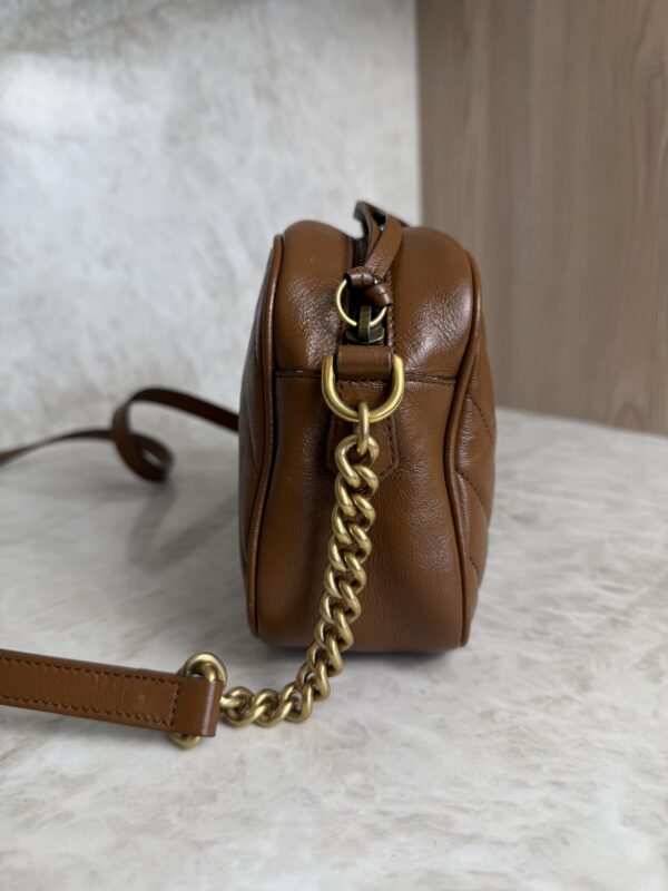 Gucci Matelasse Small GG Marmont Caramel
