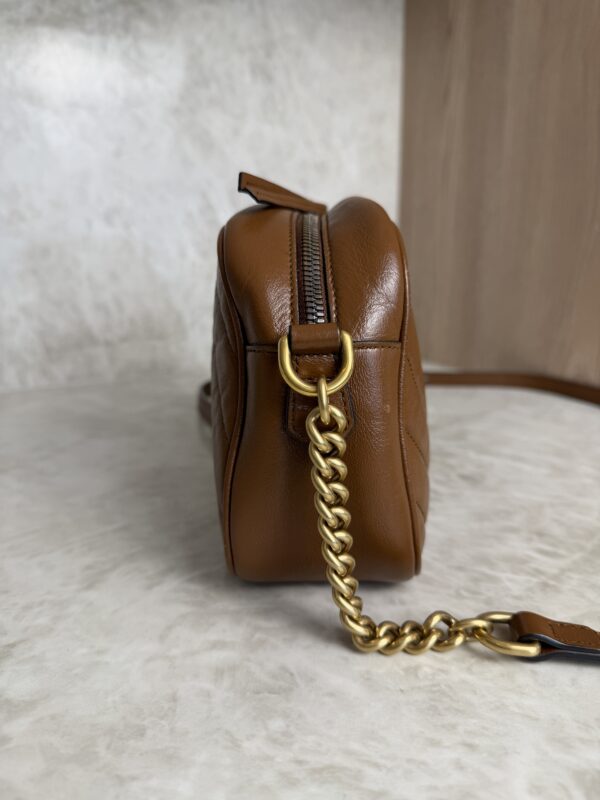 Gucci Matelasse Small GG Marmont Caramel